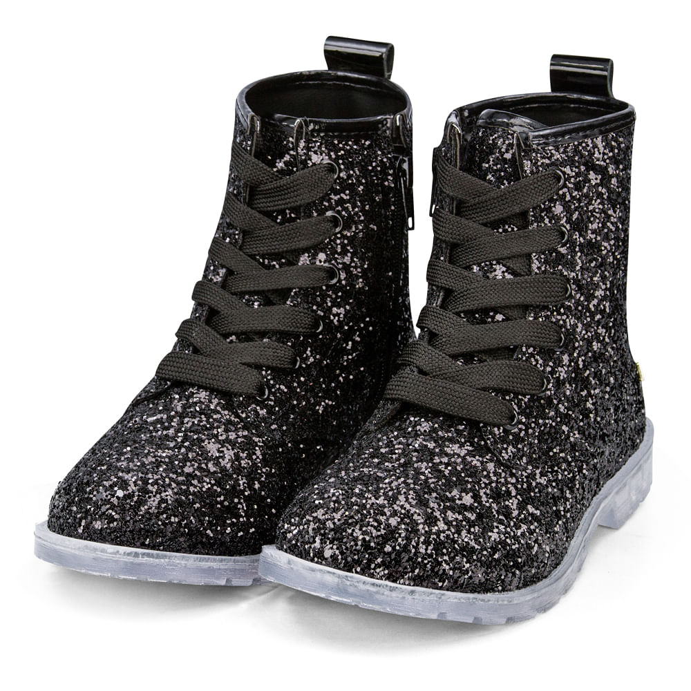 coturno com glitter