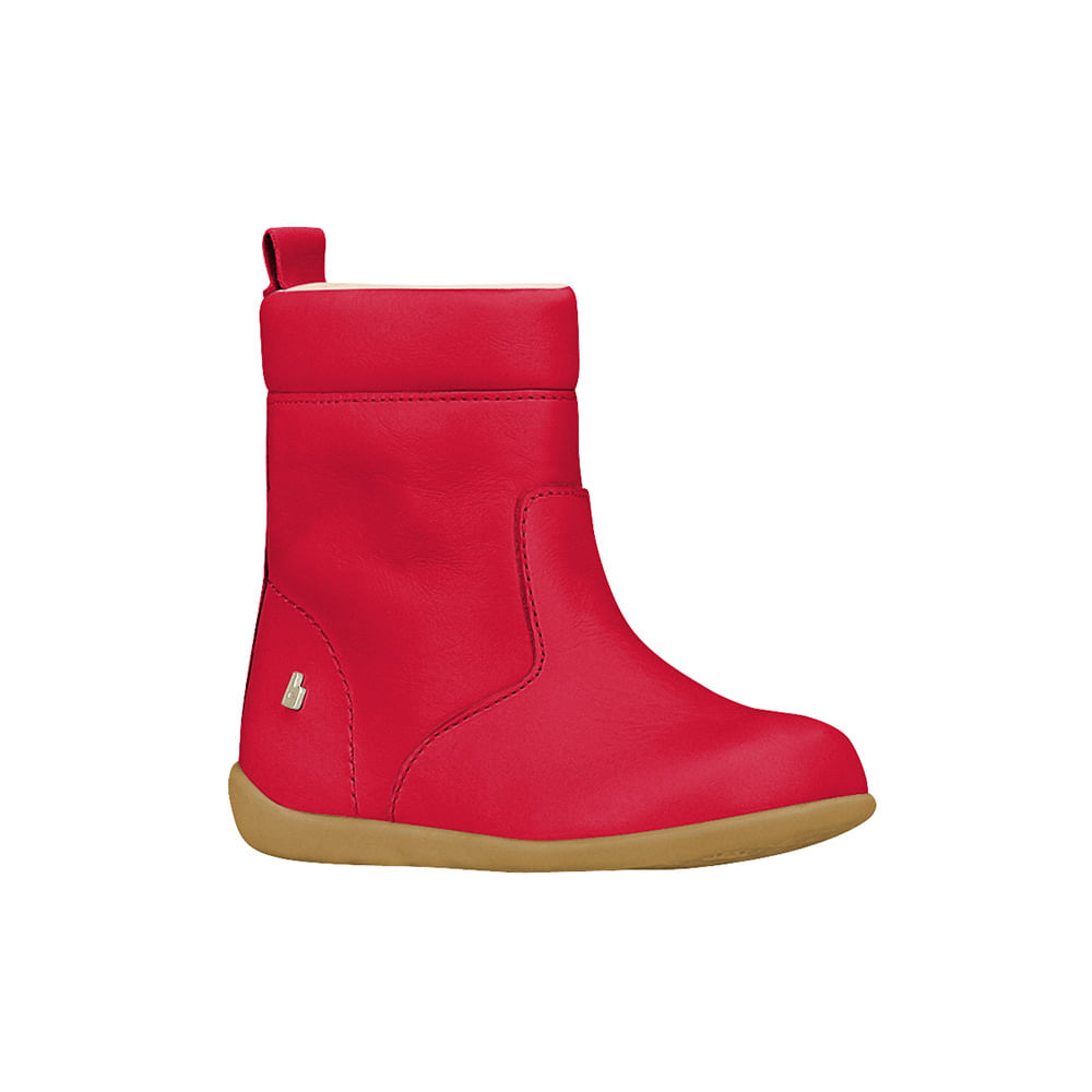 bota infantil vermelha feminina