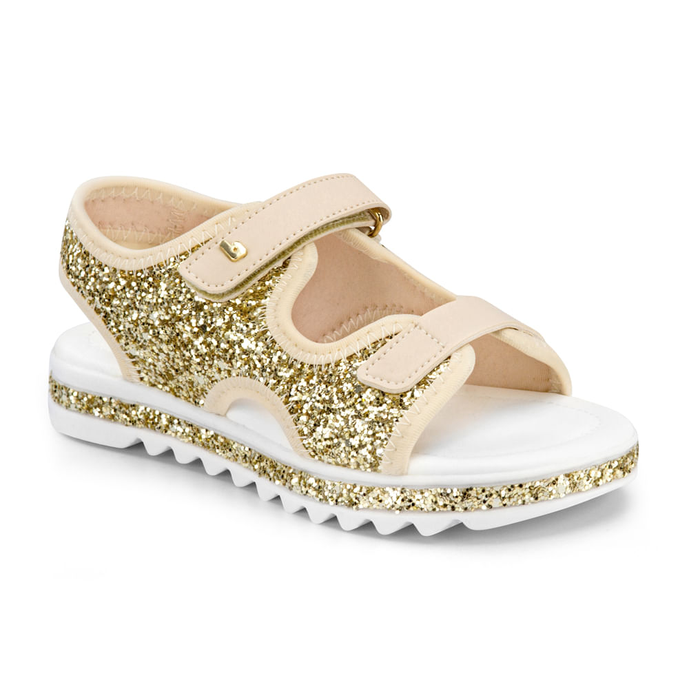 sandalia bibi dourada