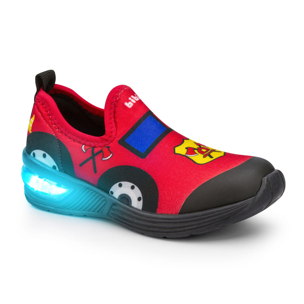 tênis bibi infantil masculino com luz space wave