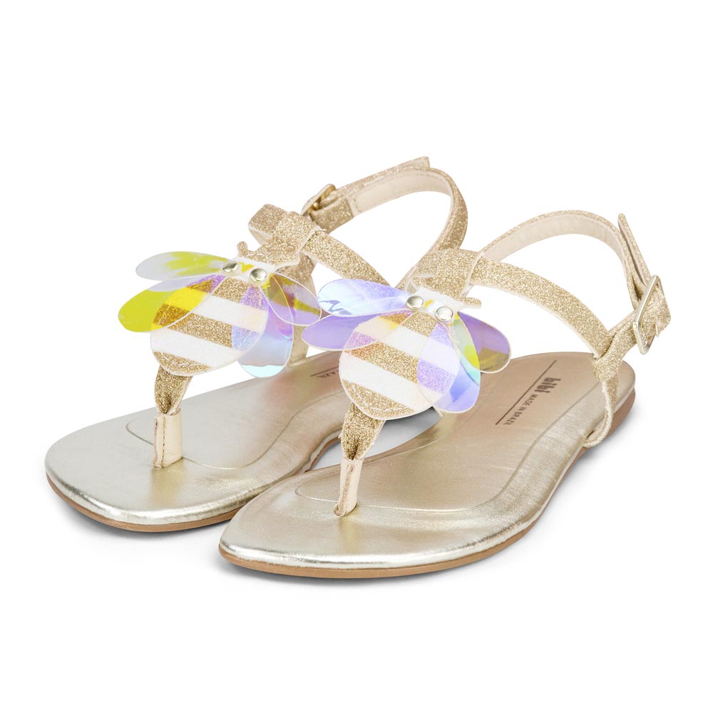 sandalia bibi dourada