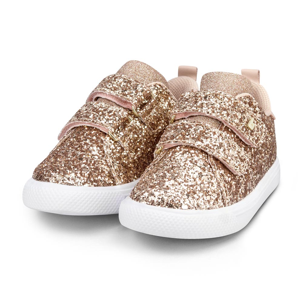 tenis bibi glitter rosa