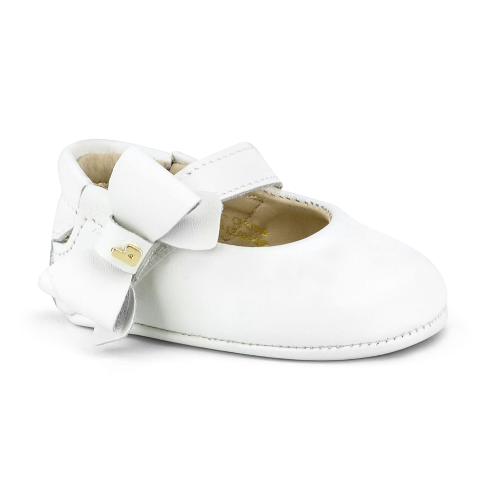 Sapatilha Infantil Bibi Feminina First Personalizada Branca