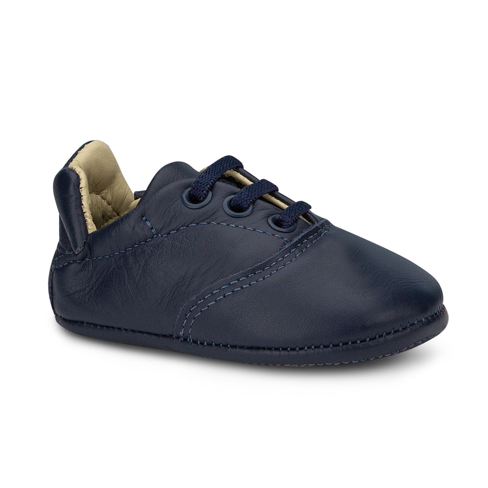 Sapatinho Infantil Bibi Masculino First Personalizado Naval