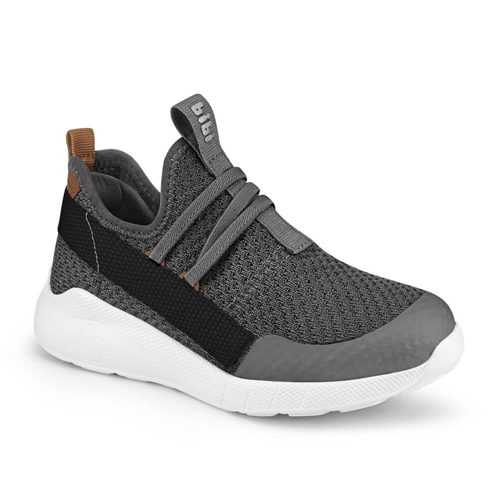 Tênis Infantil Bibi Evolution Masculino Grafite com Preto - 1053223 Preto