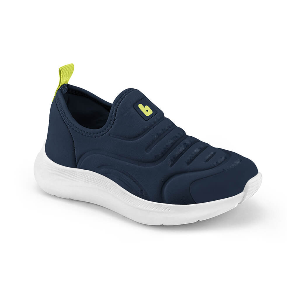 Tênis Infantil Bibi Action Azul Naval com Amarelo