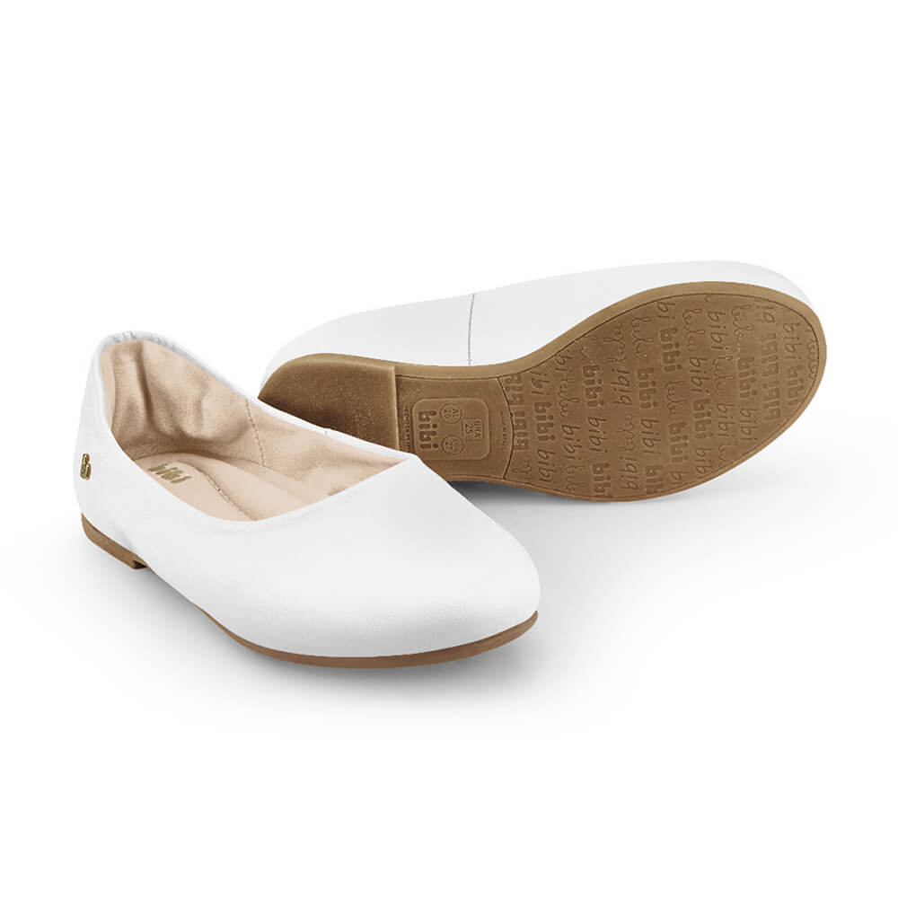 Sapatilha Infantil Feminina Bibi Ballerina Branca 1171034