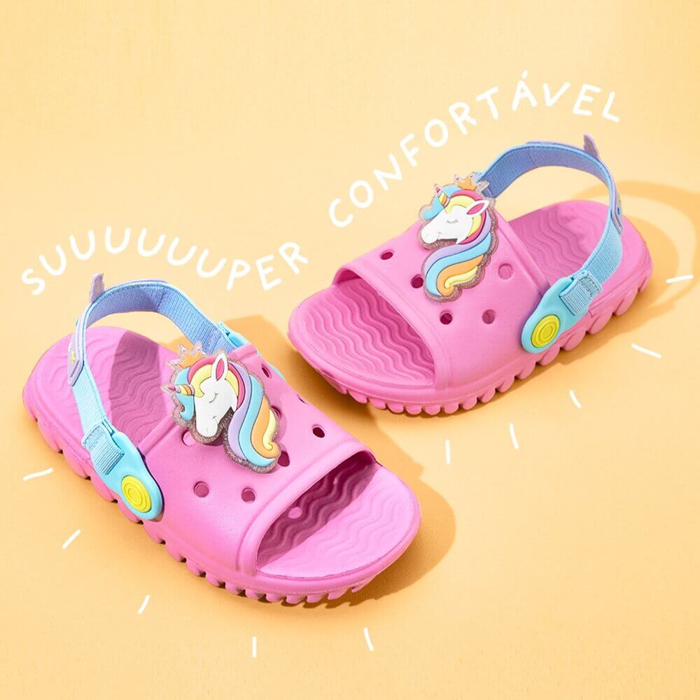 Chinelo Infantil Feminino Bibi Sun Slide Rosa 1189011