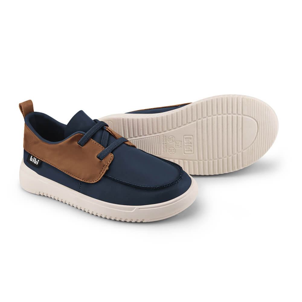 Tênis Infantil Bibi Casual Azul com Marrom New Way