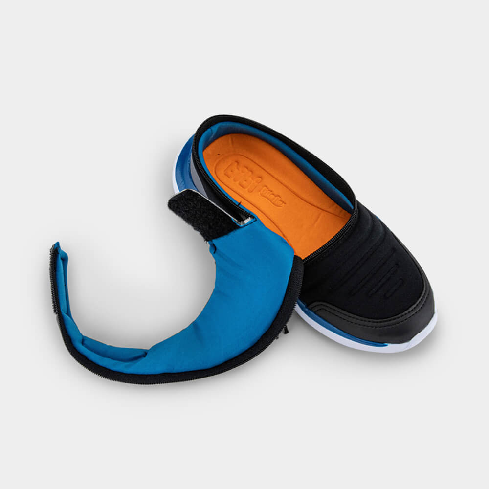 Bota Infantil Inclusiva Bibi Cinza com Preto Bibi Para Todos