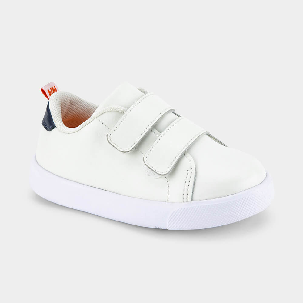 Tênis Infantil de Couro Bibi Branco Agility Mini II