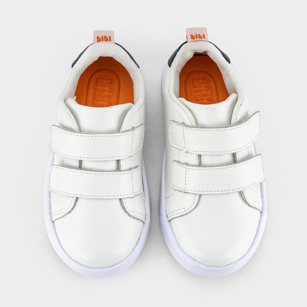 Tênis Infantil de Couro Bibi Branco Agility Mini II