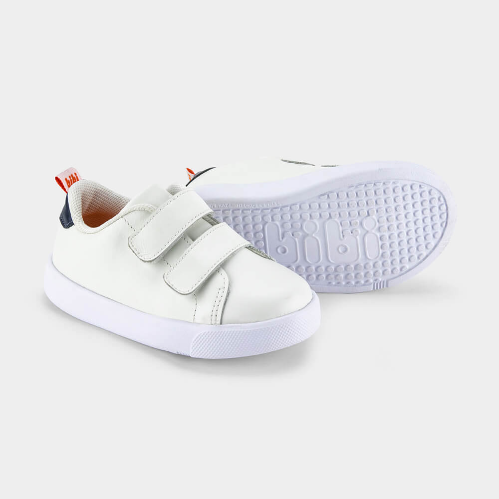 Tênis Infantil de Couro Bibi Branco Agility Mini II