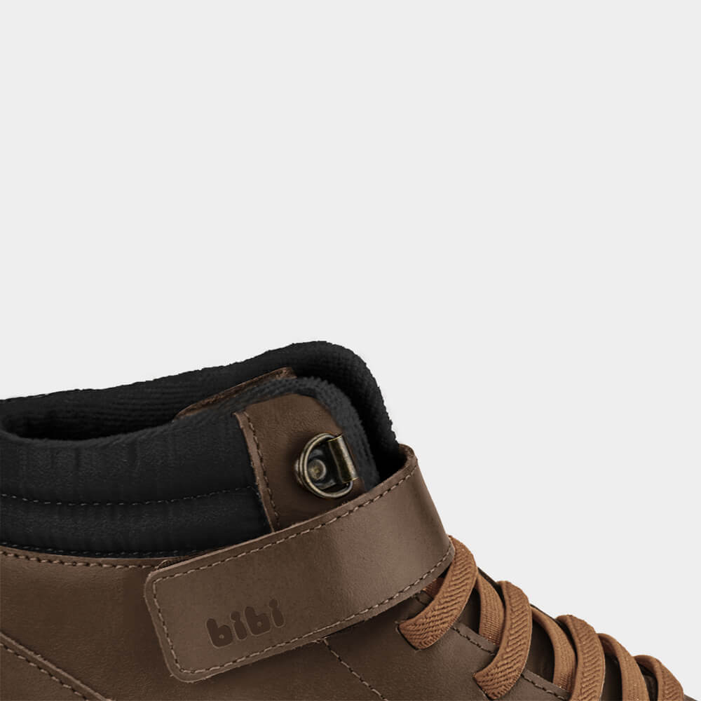 Abotinado Infantil Casual Bibi New Way Marrom com Tira