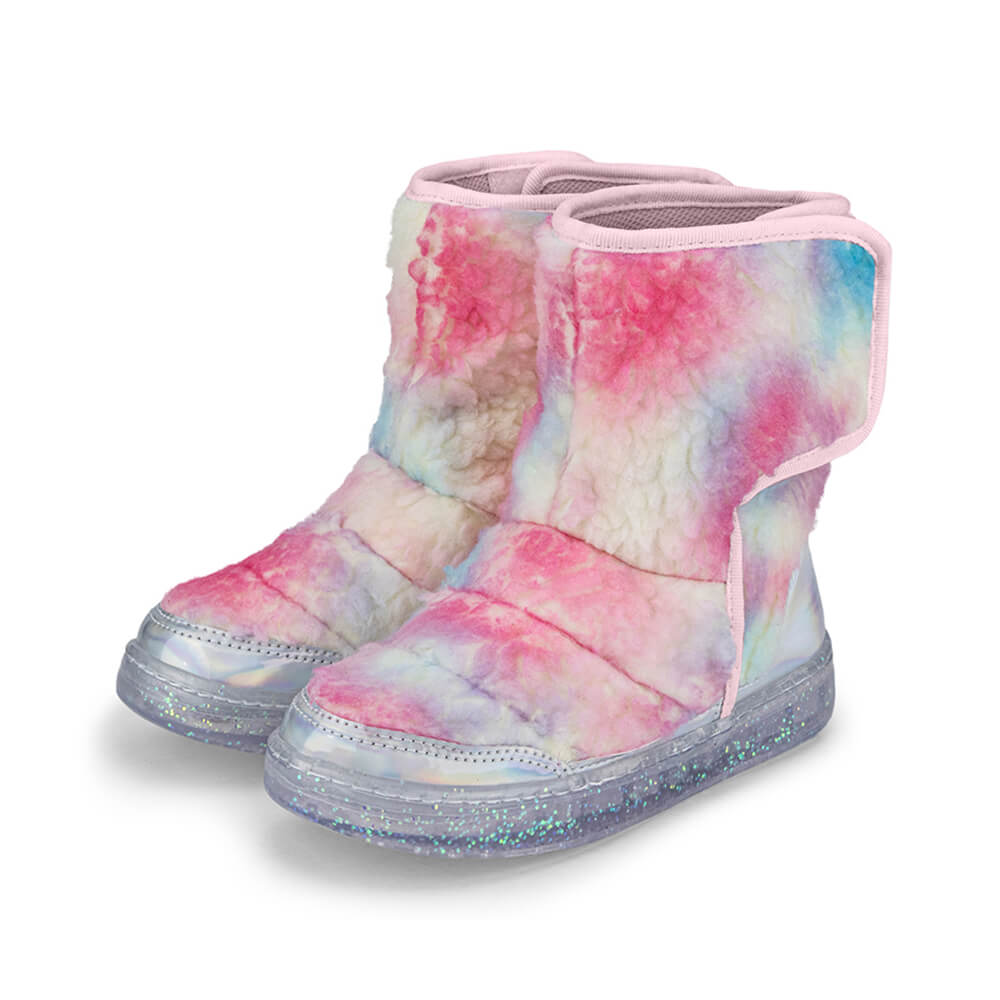 Bota Infantil Feminina Colorida com Pelo Bibi Urban Boots