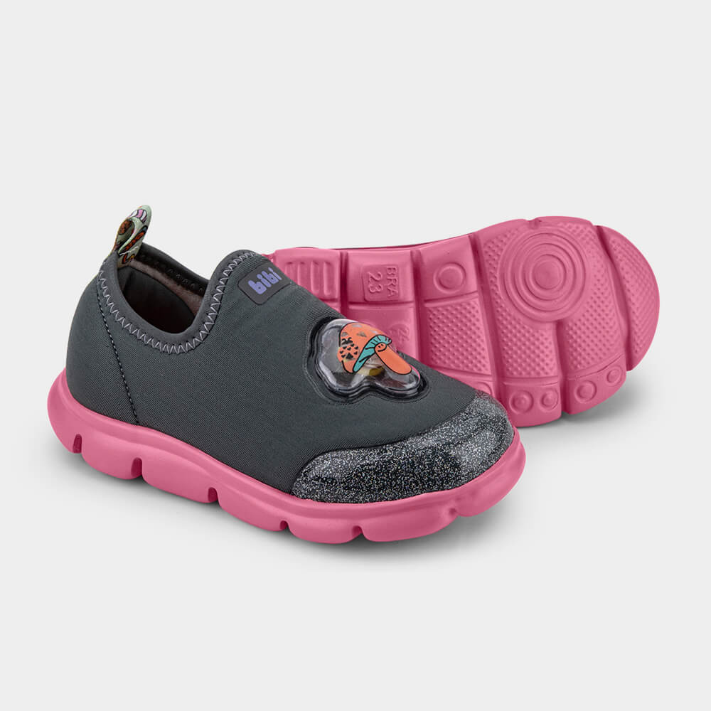 Tênis Infantil Bibi Energy Baby New ll Grafite