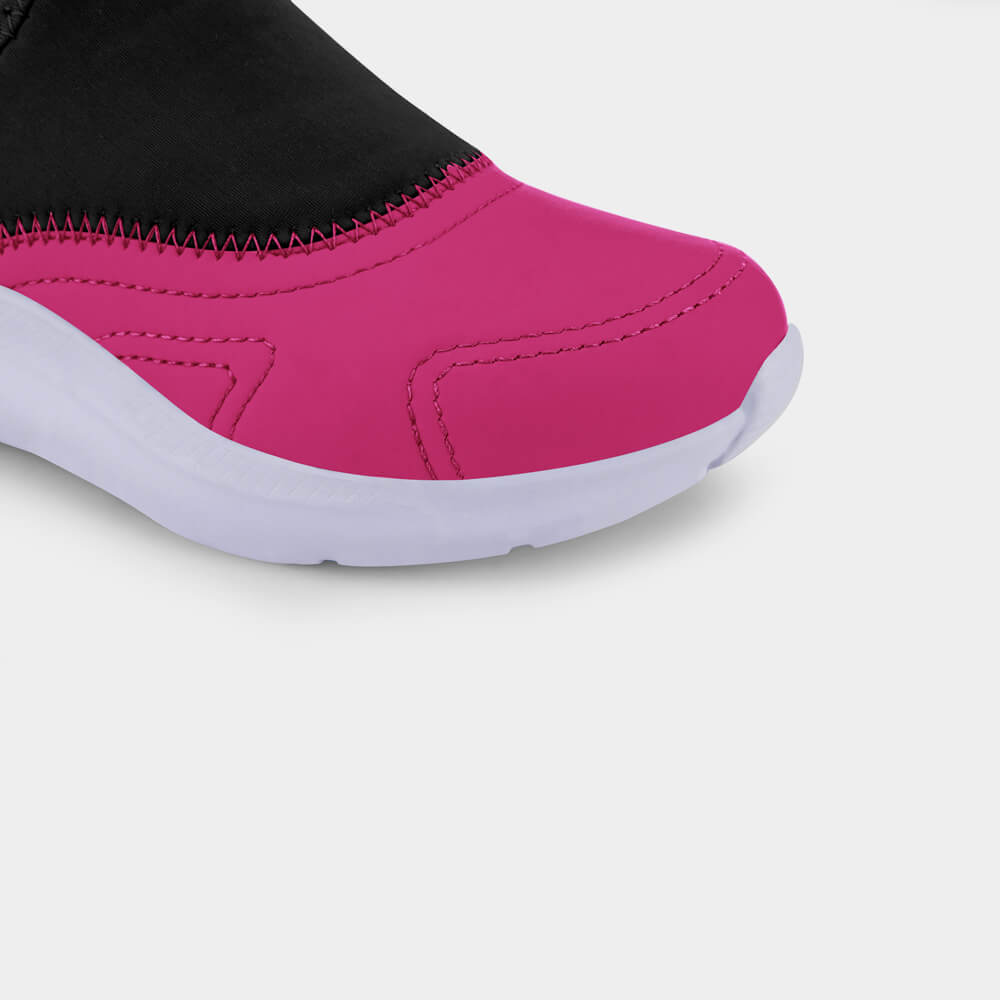 Tênis Infantil Bibi Action Preto com Rosa Pitaya