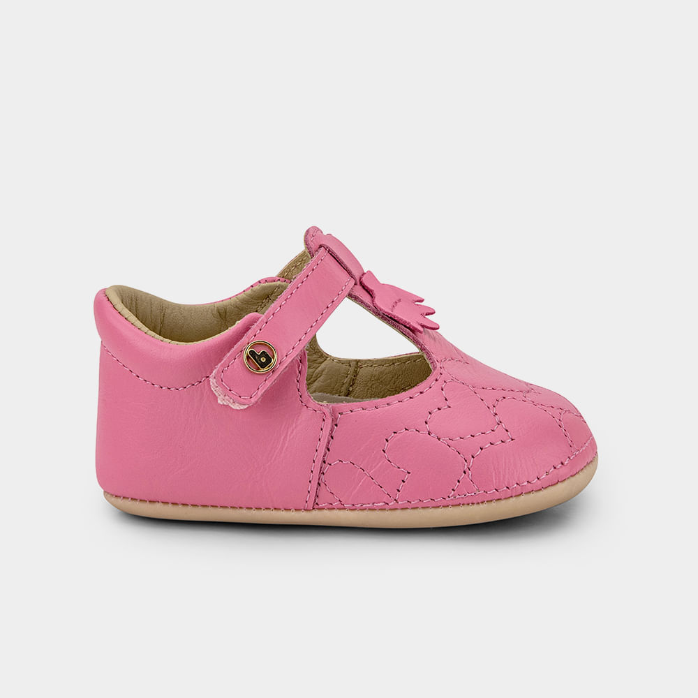 Sapatilha Infantil Bibi Afeto Joy II Rosa Flamingo com Tira