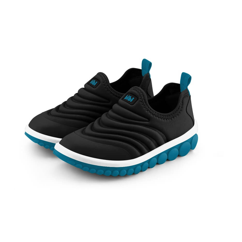 Tênis Infantil Masculino Preto com Azul Bibi Roller 2.0