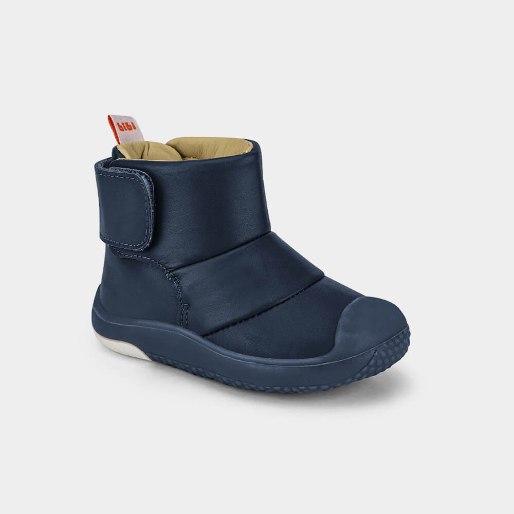 Abotinado Infantil Bibi Prewalker Azul de Couro