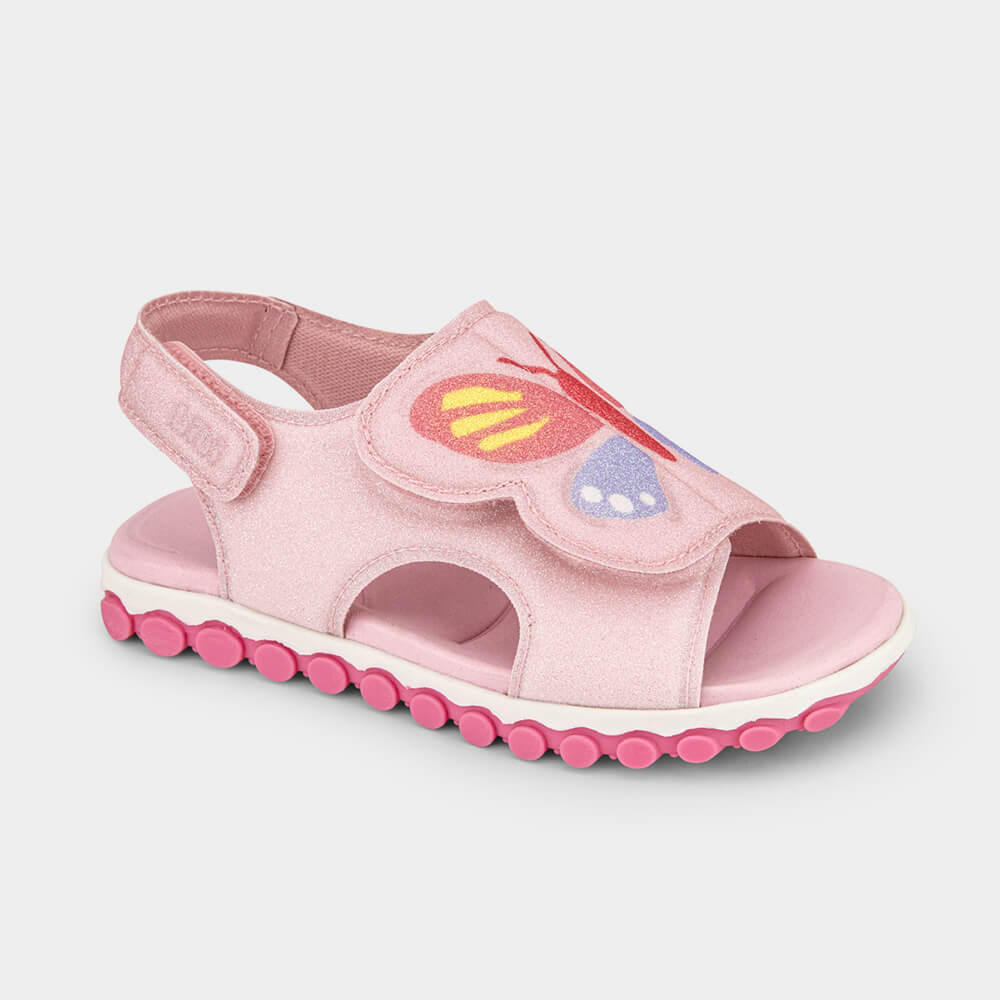 Papete Infantil Bibi Summer Roller Sport Rosa de Borboleta