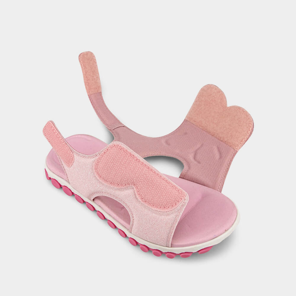 Papete Infantil Bibi Summer Roller Sport Rosa de Borboleta