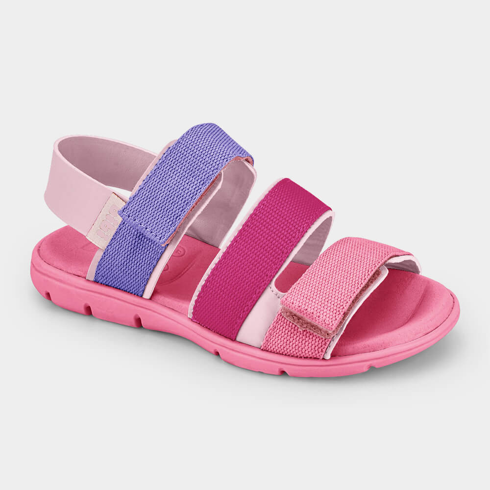 Papete Infantil Bibi Basic Sandals Mini Rosa Colorido 1101199