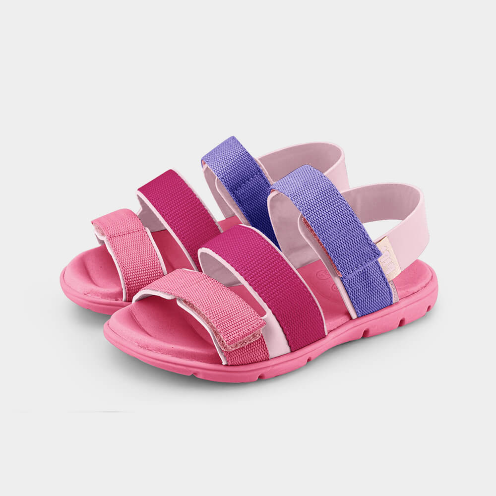 Papete Infantil Bibi Basic Sandals Mini Rosa Colorido 1101199