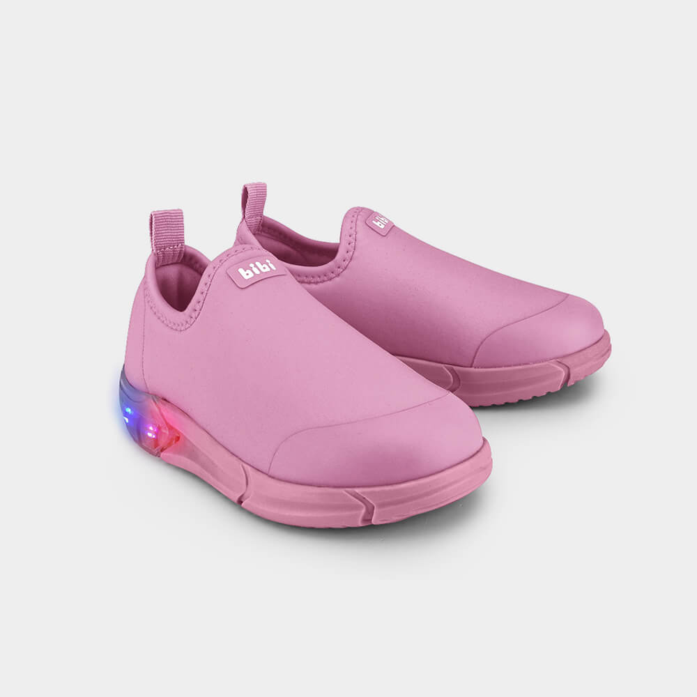 Tênis Infantil de Luz Bibi Space Rosa Matte