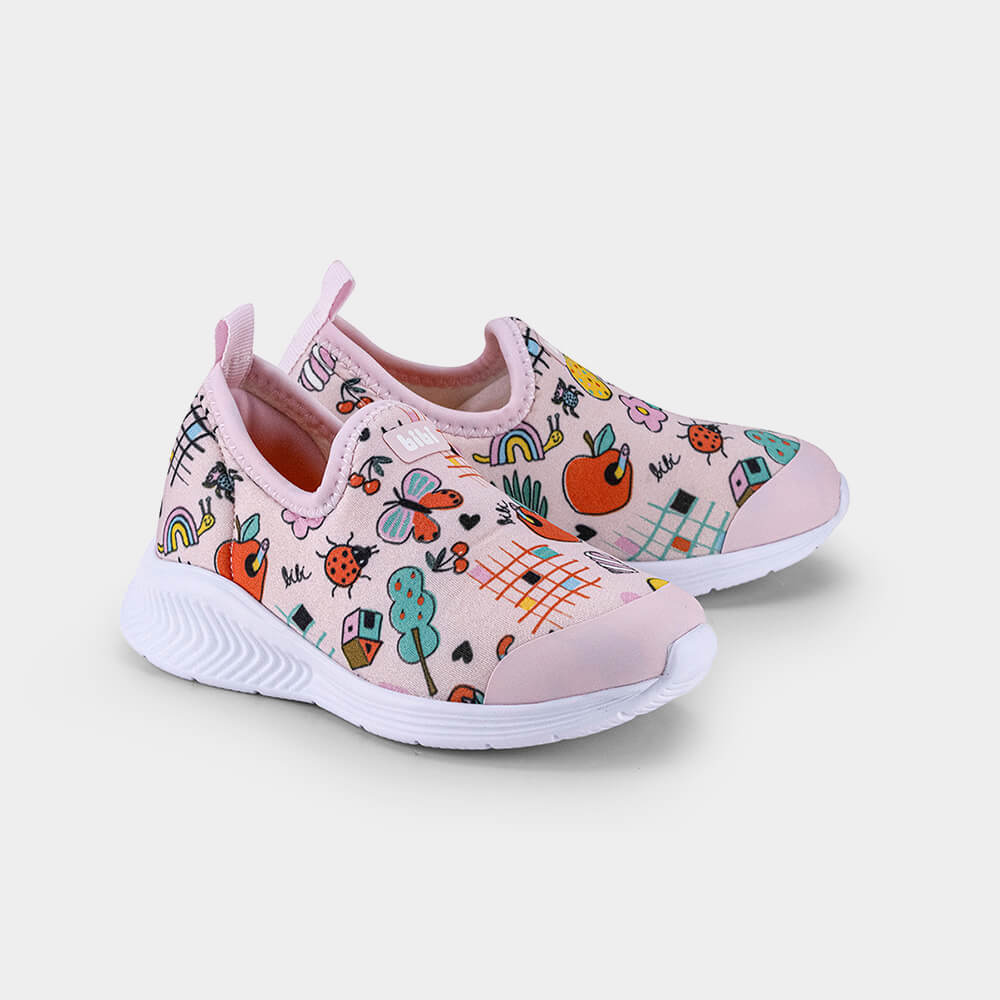 Tênis Infantil Bibi Fly Baby II Rosa Estampa Divertida
