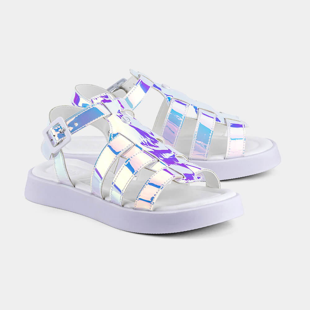 Sandália Infantil Bibi Plataforma Holográfica