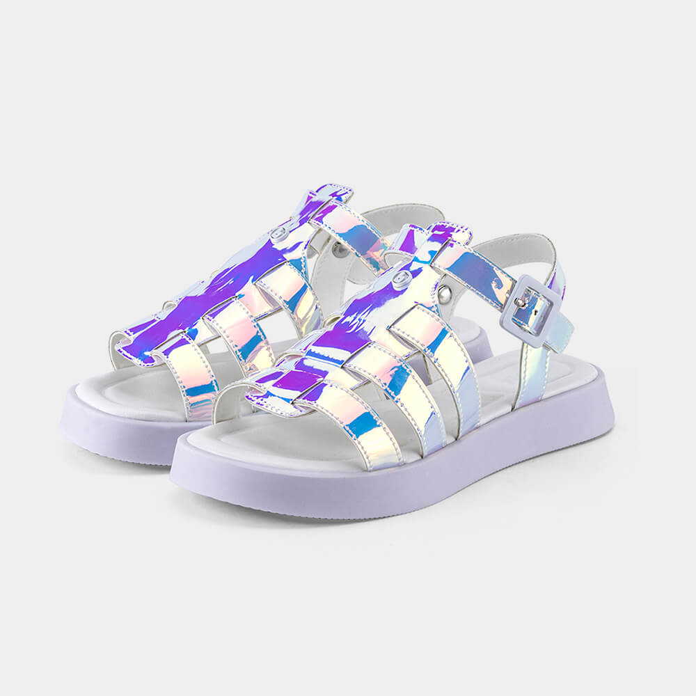 Sandália Infantil Bibi Plataforma Holográfica
