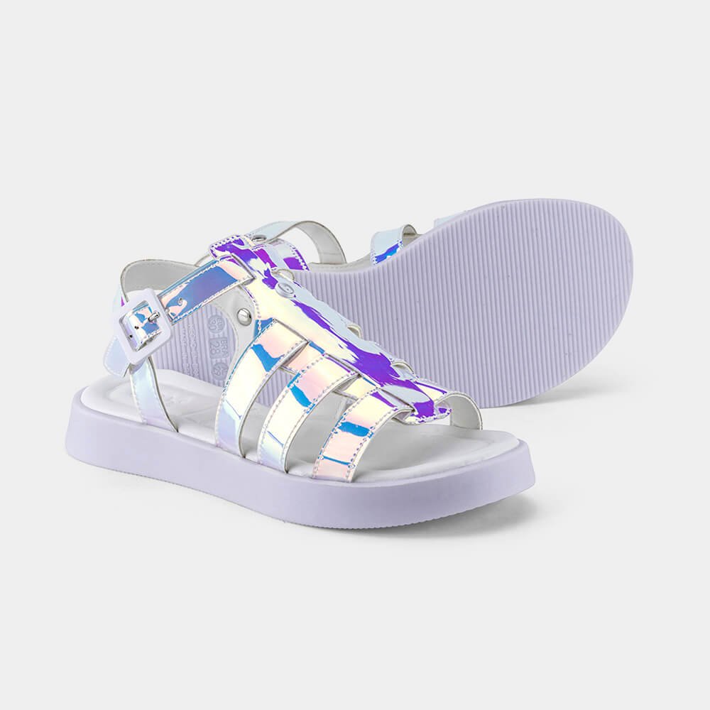 Sandália Infantil Bibi Plataforma Holográfica