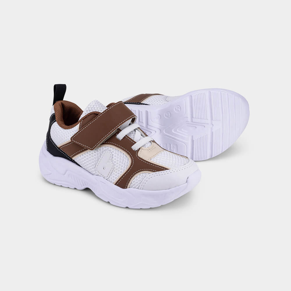 Tênis Infantil Bibi Pegasus Branco e Marrom