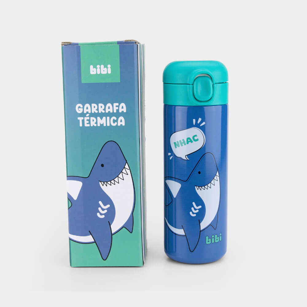 Garrafa Térmica Bibi Metalizada Azul