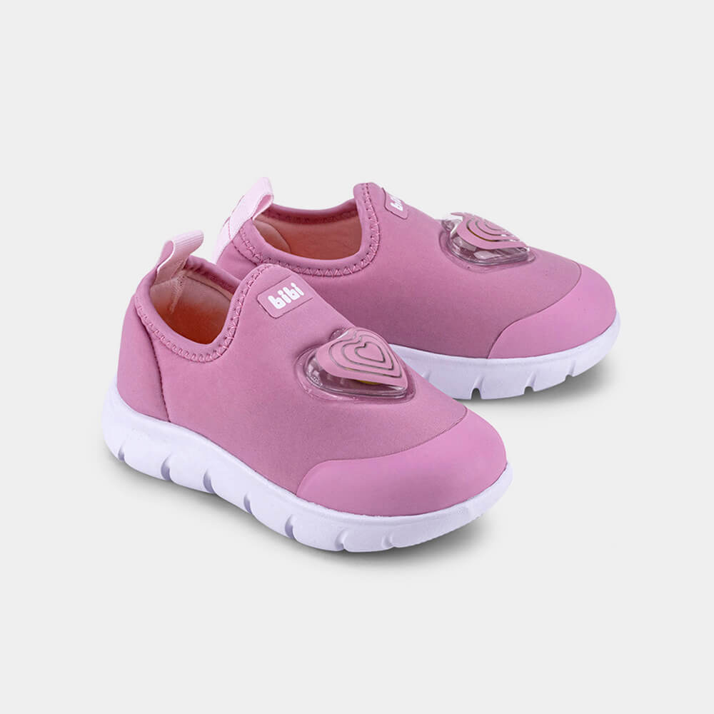 Tênis Infantil Bibi Energy Baby 2.0 Rosa de Coração