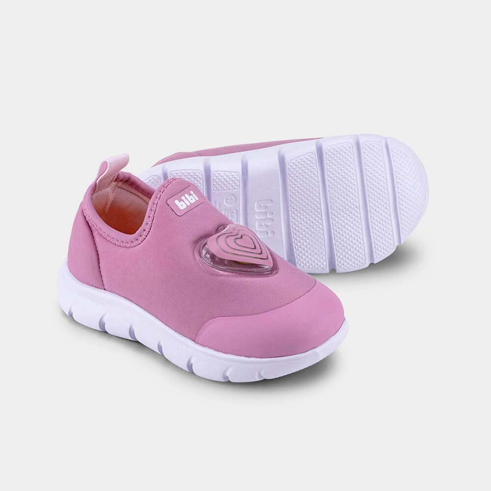 Tênis Infantil Bibi Energy Baby 2.0 Rosa de Coração