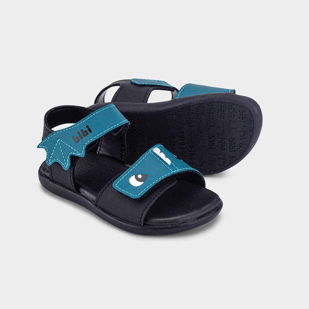 Sandália Infantil Bibi Baby Soft II Preta de Dragossauro