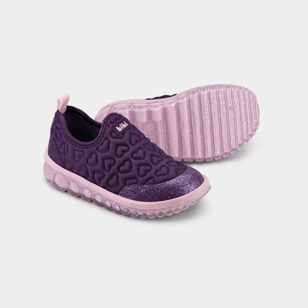 Tênis Infantil Bibi Roller 2.0 Roxo de Coração