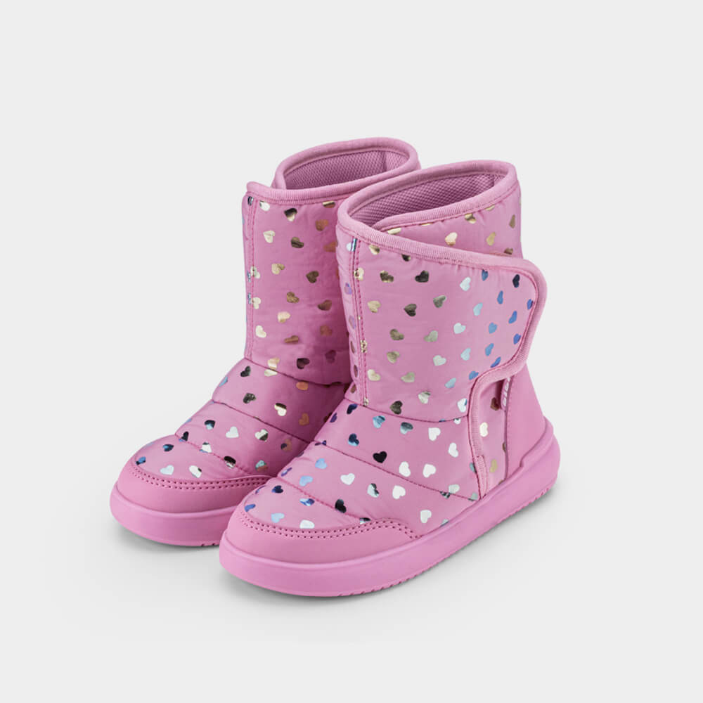 Bota Infantil Bibi Urban Basic Drop Rosa de Coração
