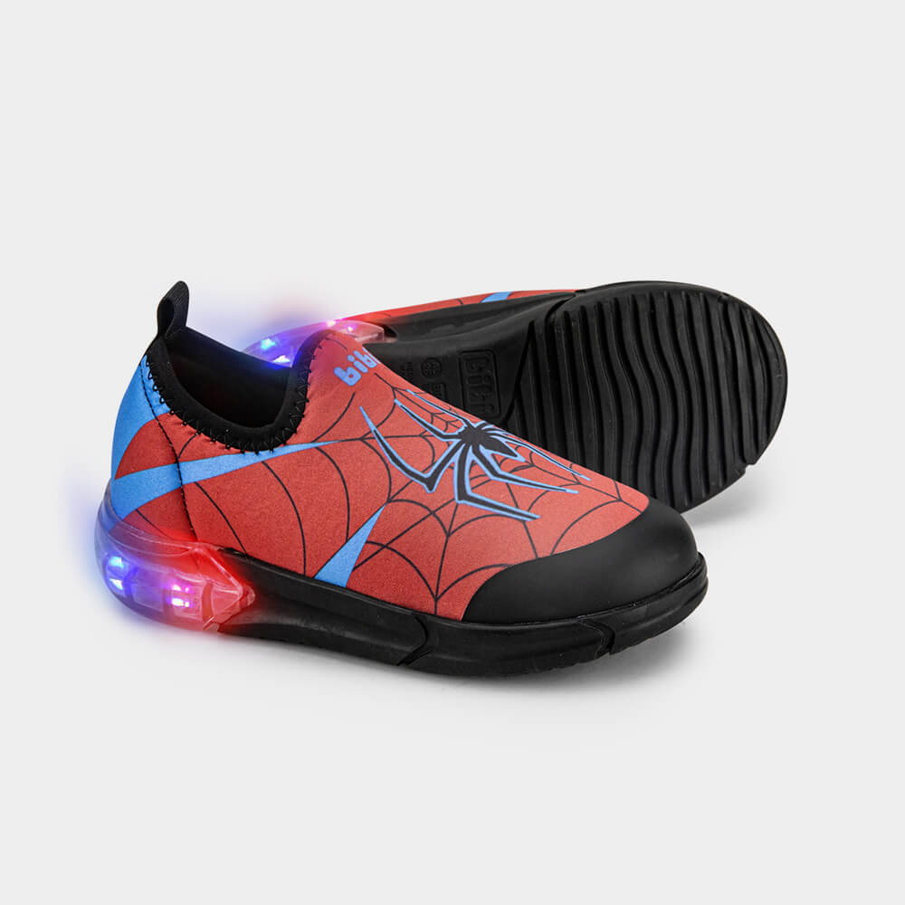 Tênis Infantil Bibi Space Vermelho com Azul de Aranha