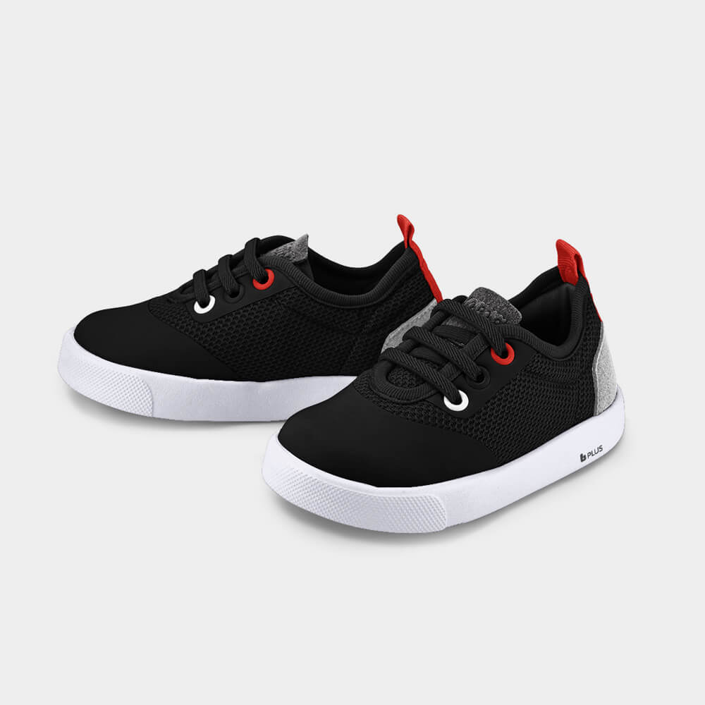 Tênis Infantil Bibi Agility Mini II Preto e Vermelho com Elástico