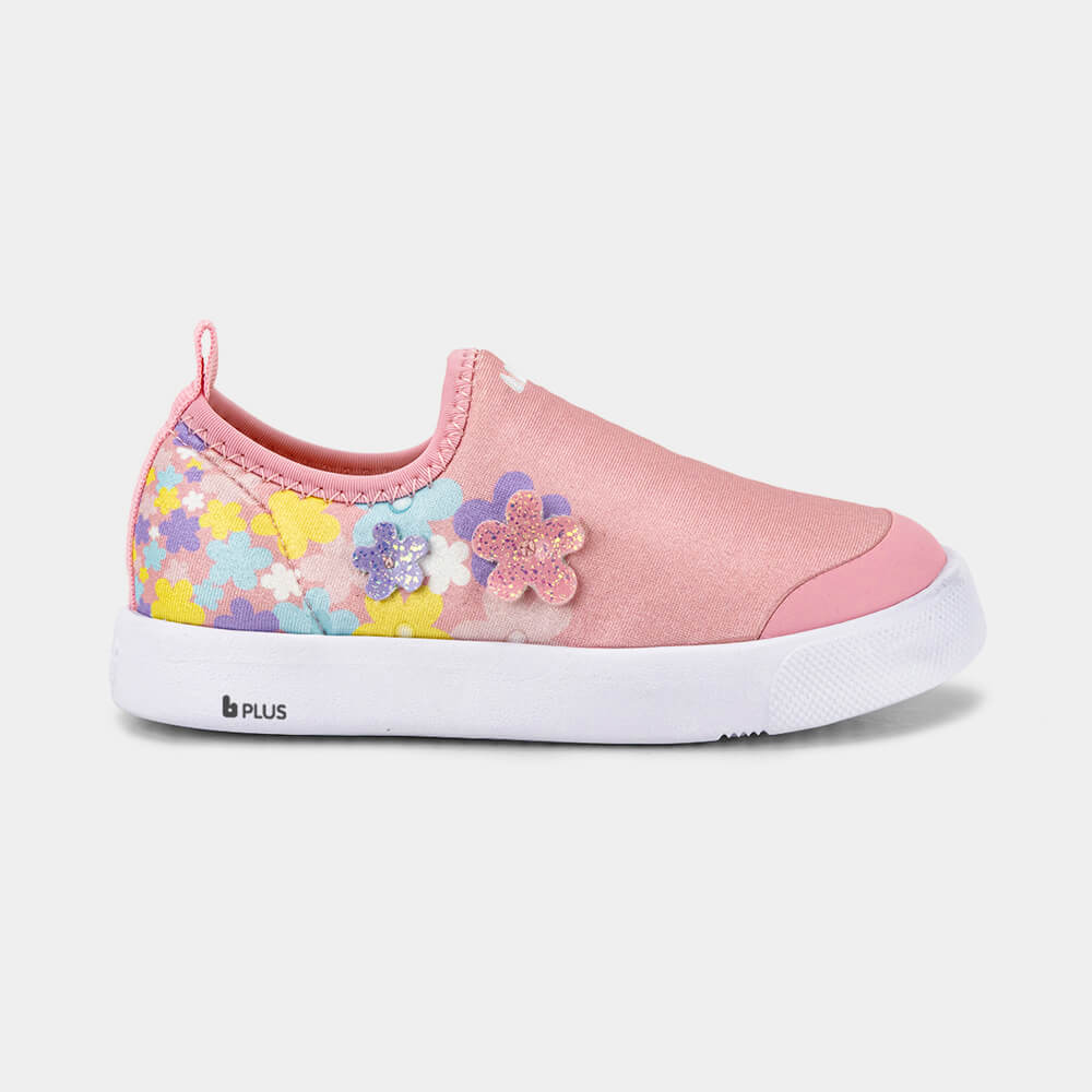 Tênis Infantil Bibi Agility Mini II Rosa com Flores