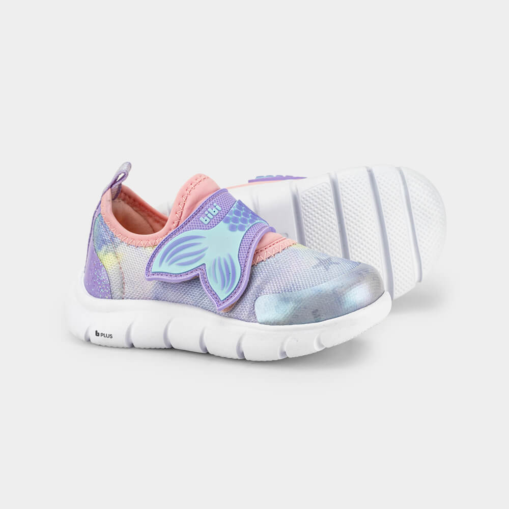 Tênis Infantil Bibi Energy Baby 2.0 Lilás de Sereia
