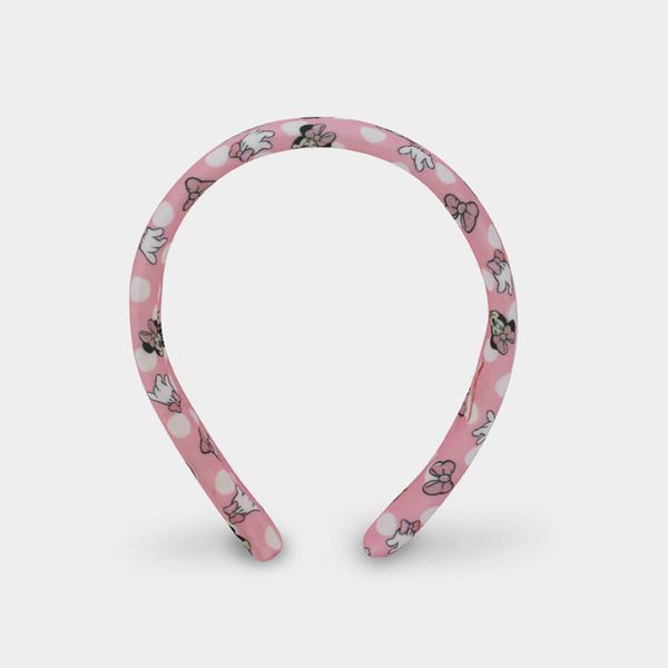 Tiara Infantil Bibi da Minnie Preta com Rosa 16