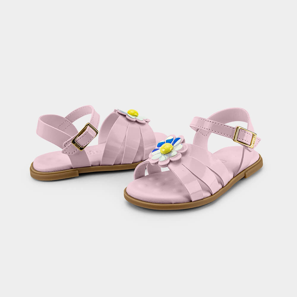 Sandália Infantil Bibi Shine Mini Rosa