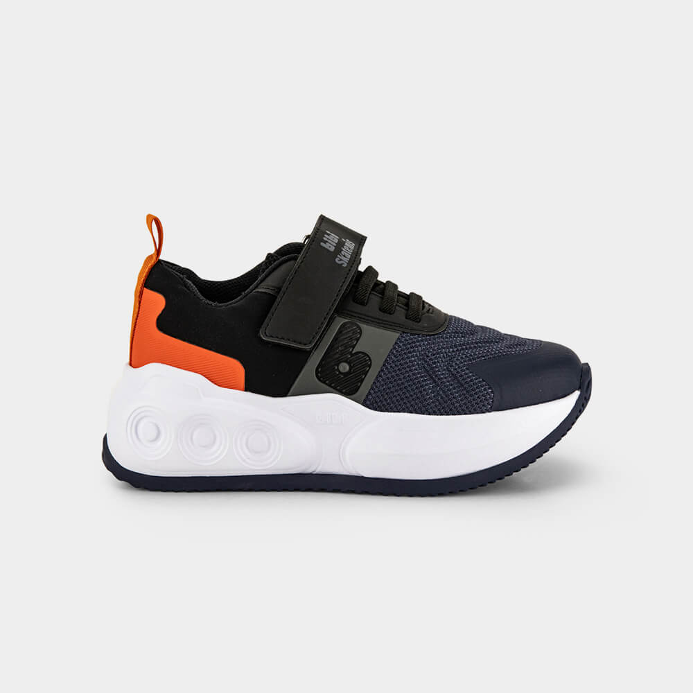 Tênis de Rodinhas Infantil Bibi Skatenis Azul Marinho com Preto