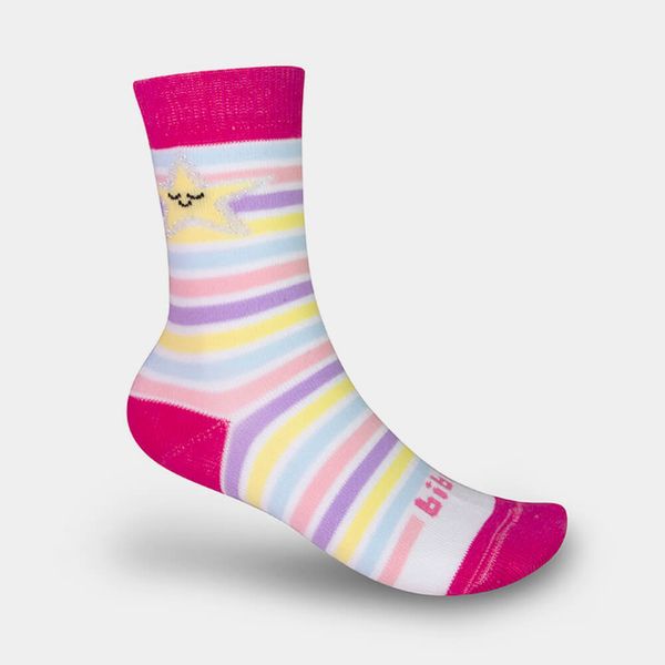 Meia Infantil Bibi Mini Rosa de Estrela 19/22