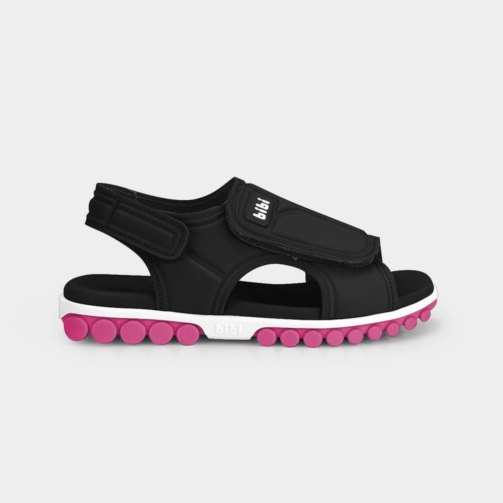 Papete Infantil Bibi Summer Roller Sport 2.0 Preta com Rosa 1240043