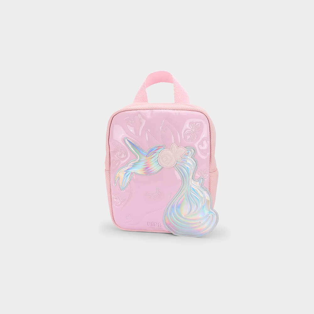 Mochila Infantil Bibi Rosa de Unicórnio